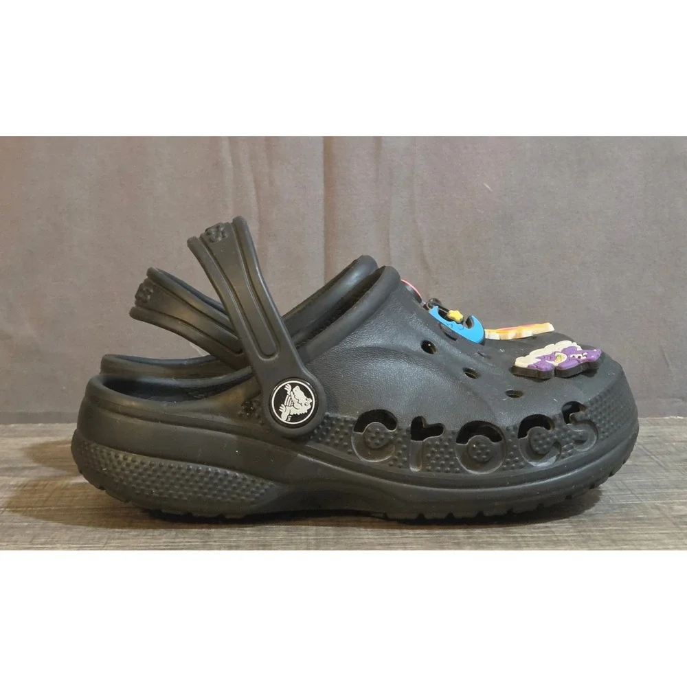 Crocs Baya Slip On Clog Shoes Youth Size C12 Black
